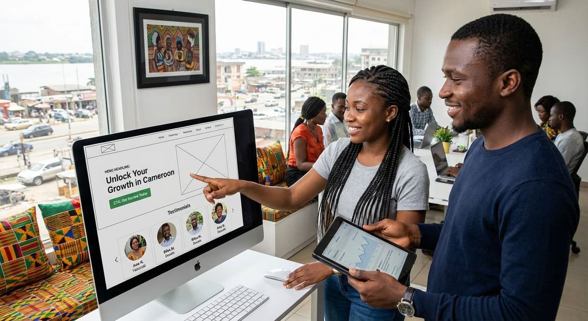 Landing page Cameroun : la structure qui convertit