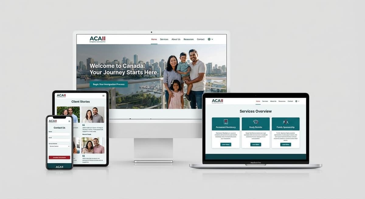 Site web ACAII pour l'immigration et l'integration vers le Canada