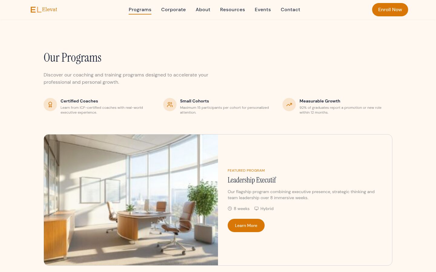 Elevate — Éducation & formation