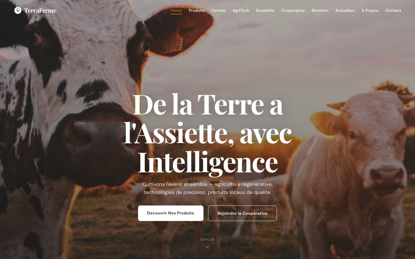 Terraferme — Coopérative agricole & agritech