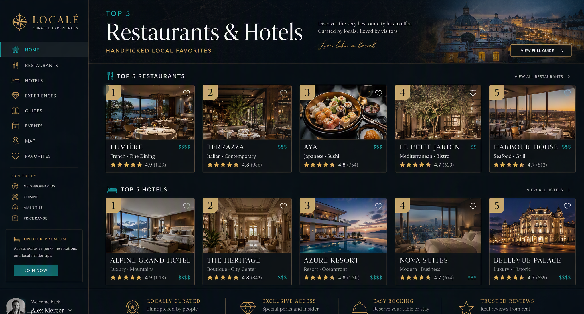 Guide Top 5 — recommandations locales de confiance